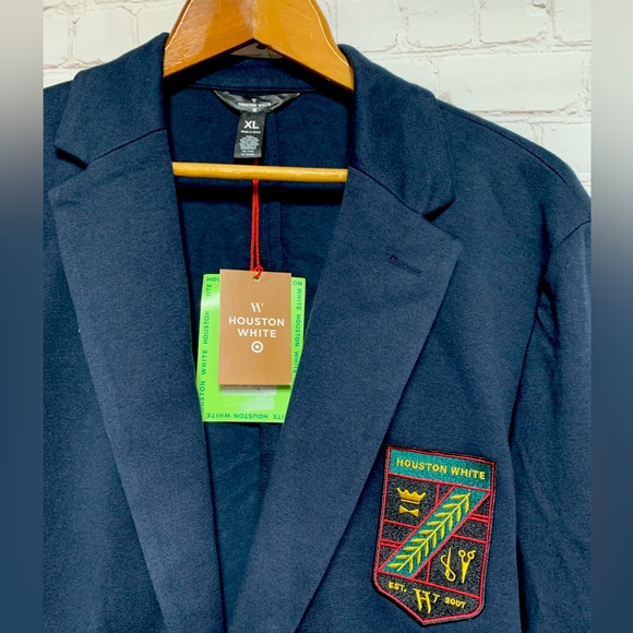 NEW Houston White Collegiate Military Navy Blazer Doze XL - Picture 5 of 7